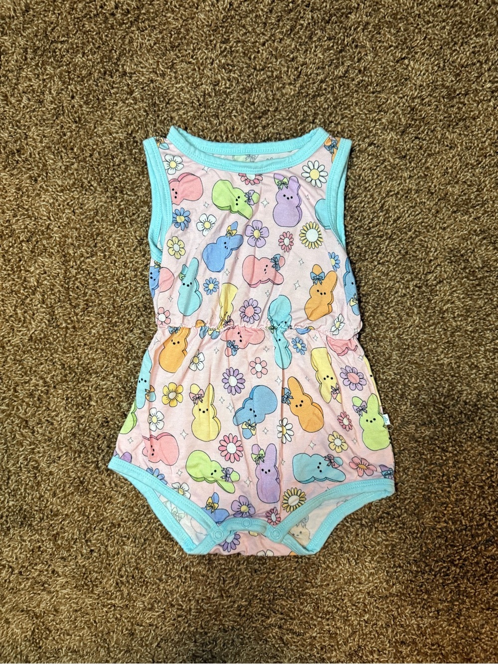 Posh Peanut peep romper 18-24m